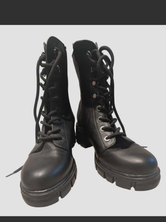 MIA Shoes - MIA | Black Platform Combat Boots | 8.5